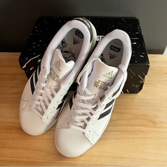 Adidas Star Wars Grand Court Baby Yoda Grogu DS Mandalorian Shoes Mens Size 10.5 - Picture 6 of 12